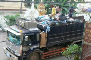 Trash collecting and sorting by hand