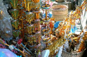 Night market wares in Luang Prabang