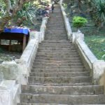 Stairs up to Phou Si hill and shrine