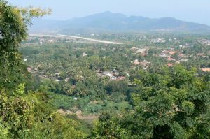 View of Luang Prabang airport from Phou Si hill