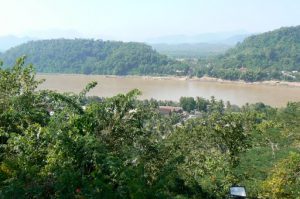 View of Mekong River from Phou Si hill