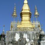 Phou Si shrine at the top of the hill