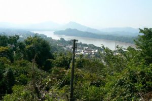 Looking south along the Mekong river