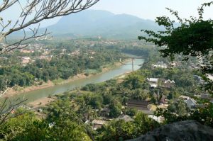 View of Nam Khan River from Phou Si shrine