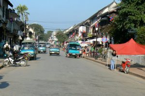 Main street of Luang Prabang