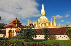 Pha That Luang national monument in Vientiane