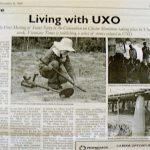 Vientiane newspaper story about land mines