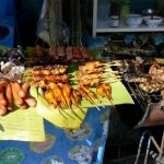 Meat selection in the market