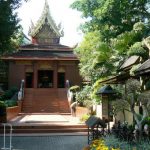 The Ubosoth at Wat Phra Kaew, Chiang Rai, houses the
