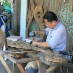Hand carving wooden decorations