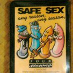 Poster inside Cabbages & Condoms Restaurant