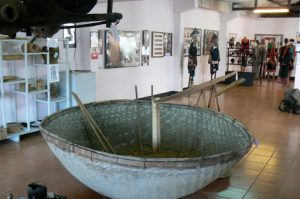 Inside Hill Tribe Museum: threshing basket