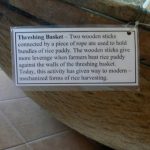 Inside Hill Tribe Museum: threshing basket