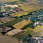 Aerial view over Chiang Rai district