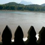 Looking across the Mekong from the cave shrine