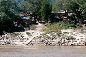 A tiny remote Hmong village along the river where our