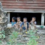 Hmong village children
