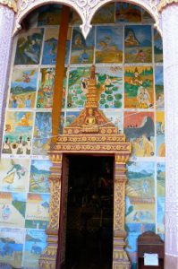 Entry door to the local temple.