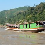 A local tourist boat