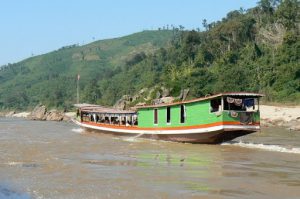 A local tourist boat