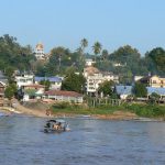 Arriving at Houei Say town in northern Laos