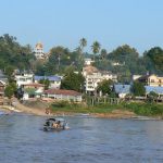 Arriving at Houei Say town in northern Laos