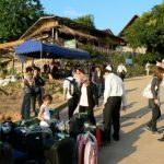 Departing from Houei Say town in northern Laos