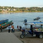 Looking across from Wiang municipality in Thailand across to Laos