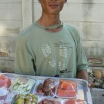 Tasty street food--fresh fruit