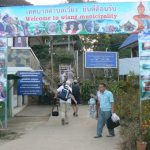 Arriving in Wiang municipality in Thailand