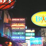 Cafes and bars in the gay area of Silom soi