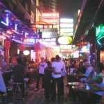 Cafes and bars in the gay area of Silom soi