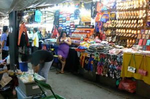Patpong area is a night market with many bars