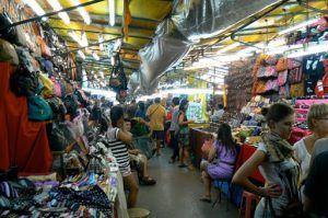 Patpong area is a night market with many bars