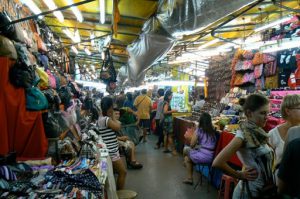 Patpong area is a night market with many bars