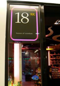 Condom shop in Seacon Square