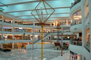 One of several courtyards in Seacon Square