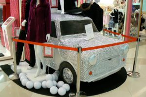 Sequined Mini car