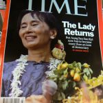 Time magazine cover story about Aung San Suu Kyi's  (in