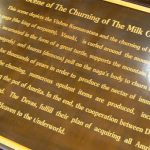 Explanation plaque for Statue of Churning of the MIlk Ocean