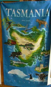 Tasmania banner showing the whole island; the state (35,042 sq