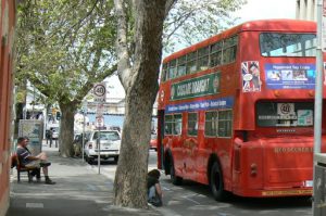 Central Hobart - UK style bus