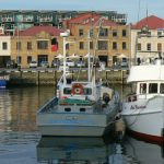 Central Hobart - harborfront with old warehouses and trendy condos