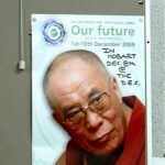 Poster for the Dalai Lama's visit to Hobart