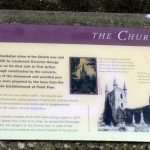 The church ruins remain a physical reminder of a the