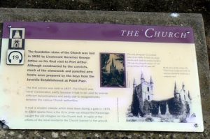 The church ruins remain a physical reminder of a the