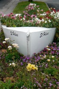 Nautical flower box in St. Helens. St Helens is the