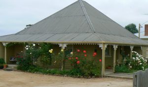 Typical house design in rural Tasmania.
