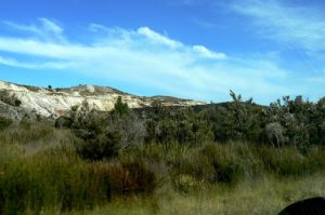 Approaching the west coast sand dunes