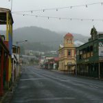 Main street in in Queenstown on Sunday morning